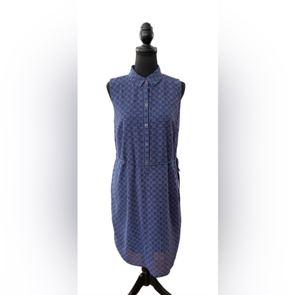 Dress Barn: Blue Floral Print Dress